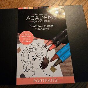 Spectrum Noir Academy of Colour DuoColour Marker Tutorial Kit Portraits - NEW